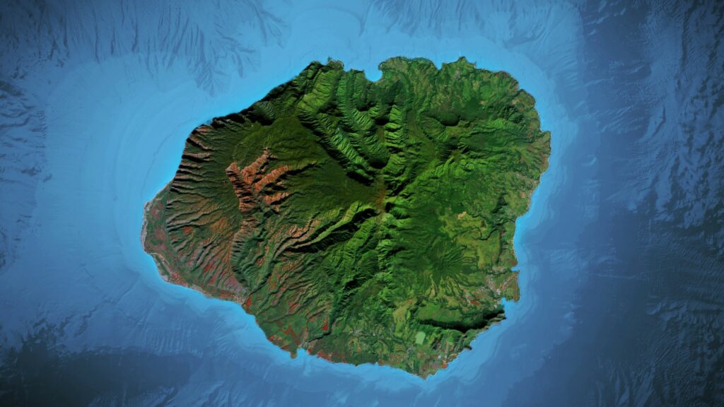 Kauai Inselkarte