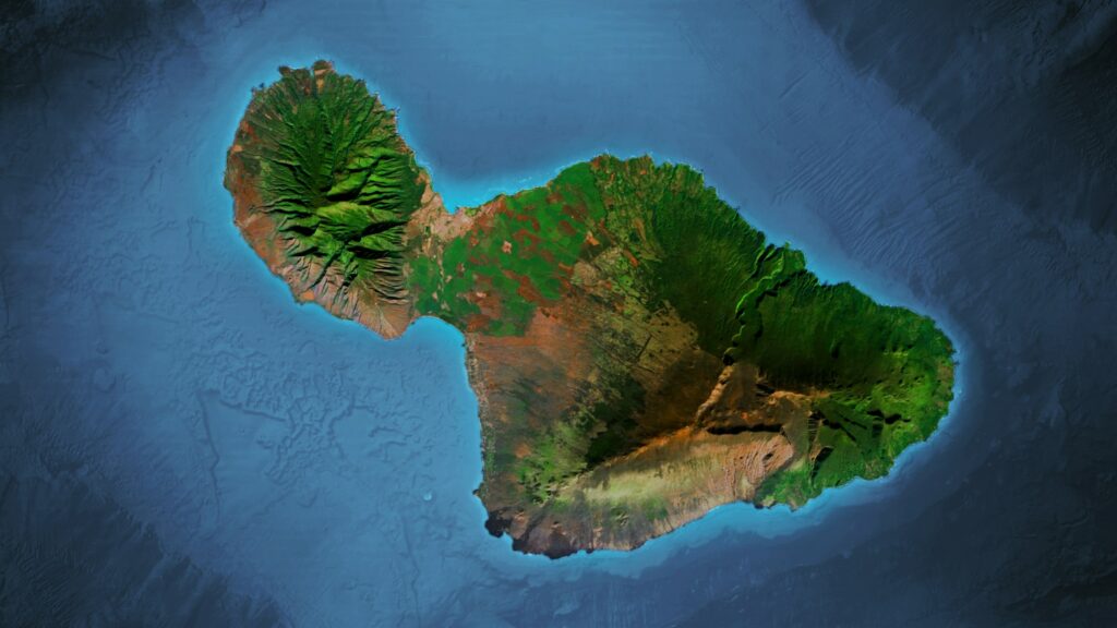 Maui Inselkarte