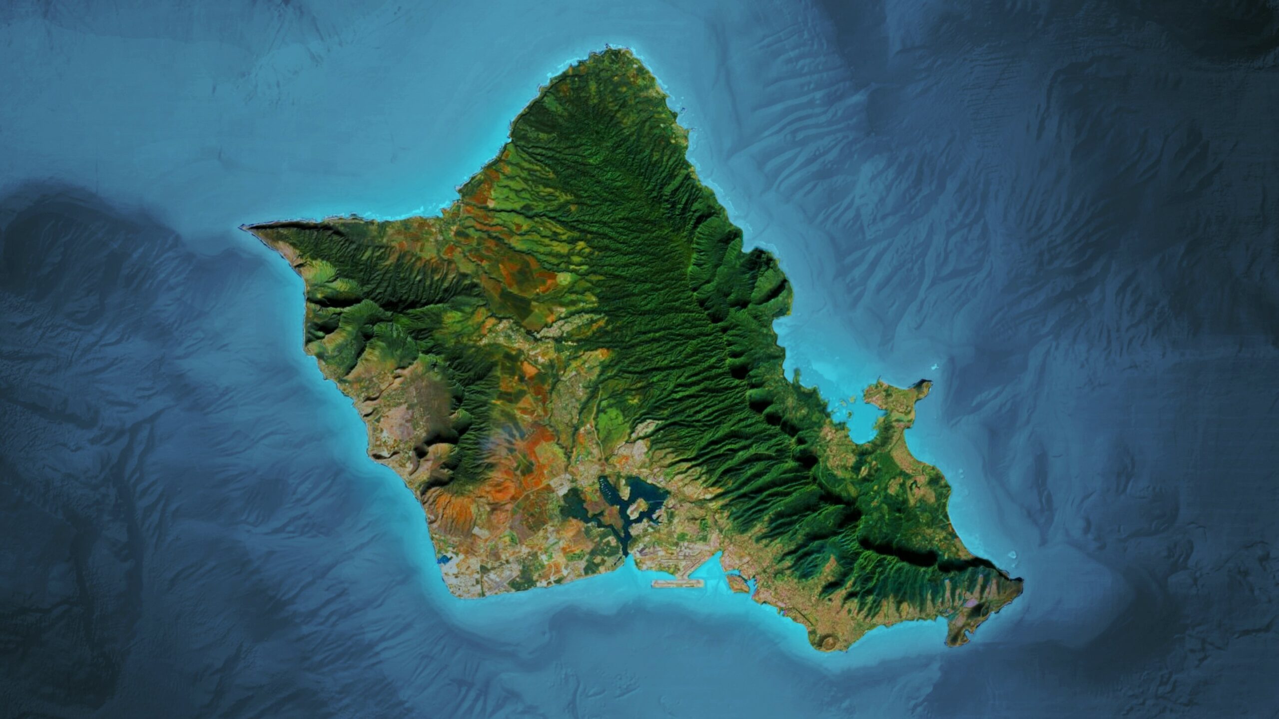 Oahu Inselkarte